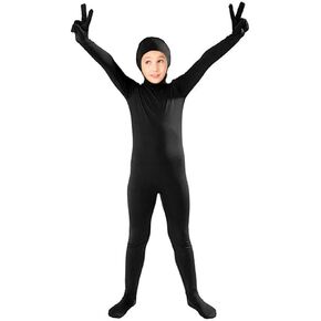 Full Bodysuit Kids Lycra Spandex Zentai Suit Child Long Sleeve Unitards One Piece Dance Costume