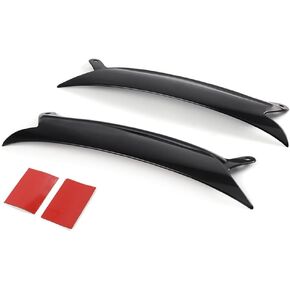 G-PLUS Headlight Eyelids Cover Compatible with 2006-2009 VW Golf GTI Replacement for Jetta R32 Rabbit MK5 Black