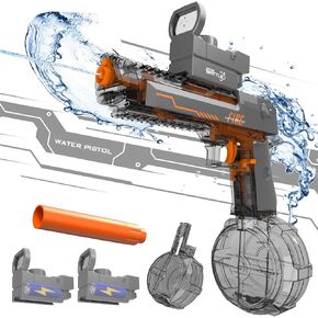 Electric Water Gun, Automatic Squirt Guns Up to 36FT Range, 425CC Strongest Water Pistol,Water Blasters for Kids Adults Outdoor Summer Swimming Pool Beach Game