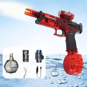 Ultimate Battle Blaster Electric Water Gun with Muzzle Flame, Waterproof High Capacity Squirt Guns for Adults 26 to 32 FT Range, Water Gun Pistol for Summer Pool & Beach Toys