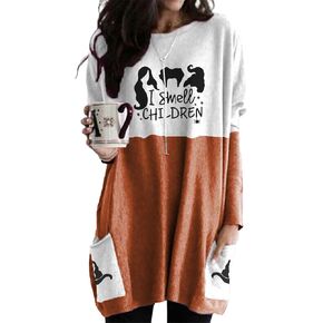 Womens Shirt with Pocket, Loose Casual Gift Tunic Tops, Long Sleeve T-Shirt Dress for Women