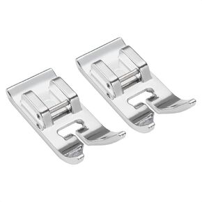 2 PCS Zig Zag, Straight Stitch Foot Universal Snap On Presser Foot for Low Shank Snap-On Singer, Brother, Janome, Juki, Babylock, Elna, Kenmore, White, Necchi, and More Sewing Machines