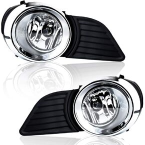 Sienna Fog Lights 2011 2012-2017 - RP Remarkable Power Fog Light for 2011-2017 Sienna 2011 2012 2013 2014 2015 2016 2017 Bumper Lights Set with Wiring Harness& Switch Clear Lens Chrome& Black Cover