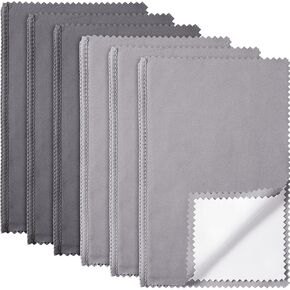 6 Pcs Silver Jewelry Polishing Cloths 6 x 8 inches Jewelry Cleaning Cloth Sterling Polish Cloths for Jewelry