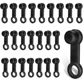Pack-24 Car Bleeder Dust Cap Kit, 0.31"/8mm Brake Pump Oil Drain Screw Filler Bleeder Covers, Wear-resistant Rubber Seal Leak-proof Cover Accessories, Universal for Cars Motorcycles (Black)