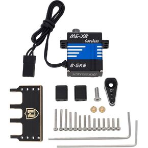 MEUS RACING SCX24 Micro Servo with Brass Servo Mount + Servo Arm for Axial SCX24 C10 JLU Bronco 1/24 RC Crawler Car Upgrade Parts in Saudi Arabia