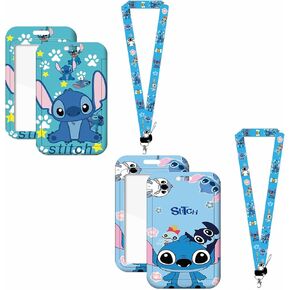 Suitable for Stitch lanyards, Removable Stitch Lanyard Card Holders, ID Cards, Keys, Tickets