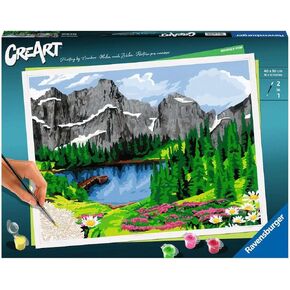 Ravensburger CreArt Mountain View Paint by Numbers Kit for Adults - 20155 - Painting Arts and Crafts for Ages 14 and Up