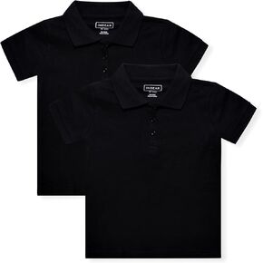 INGEAR Girls Short Sleeve Polo Shirt for School Uniform, Golf or Casual Wear, Performance Polo Shirts for Girls 2PK in Kuwait