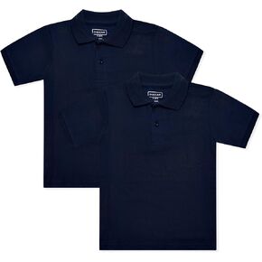 INGEAR Girls Short Sleeve Polo Shirt for School Uniform, Golf or Casual Wear, Performance Polo Shirts for Girls 2PK