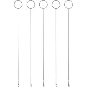 Giantree Sewing Loop Turner Hook, 5 PCS Loop Turner Tool for Silicone Beads, Loop Turner Sewing Tool Needle Hook Sewing Loop Turner Hook for Fabric Tube Straps Belts Strips DIY Accessories(10.4Inch)