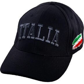 Italia Embroidered Baseball Cap - Italy Collection of Italian Pride Products at PSILoveItaly – Colorful Italian Hat