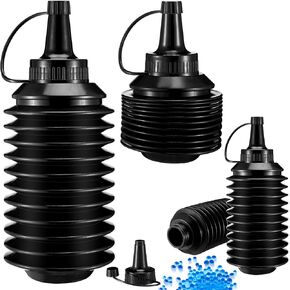 4 Pack Water Bullet Beads Subpackage Bottle Water Gel Bead Subpackage Bottle Water Bullets Beads Refill Ammo Bottle Plastic Bottle Water Gel Bead Accessories for Gel Gun Outdoor Game
