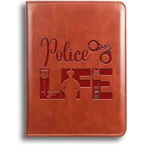 Police Officer Gift Police Life Leather Journal Notebook Police Academy Graduation Gifts Police Support Gifts Police Officer Retirement Gift (Journal-Police Life)