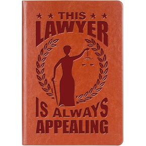 Lawyer Gift Future Lawyer Leather Notebook Attorneys Gifts for Law Student Gifts New Lawyer Gift Law School Graduation Gift (Lawyer Voice)