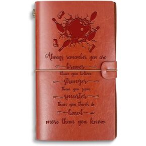 Bowling Ball Gifts Always Remember You are Braver Than You Believe A6 Size Refillable Journal Notebook Bowling Coach Gift Bowling Lover Gift (Always Bowling BallA6)