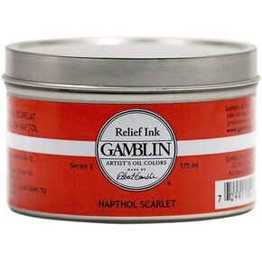 Gamblin Relief Ink Napthol Scarlet 175Ml