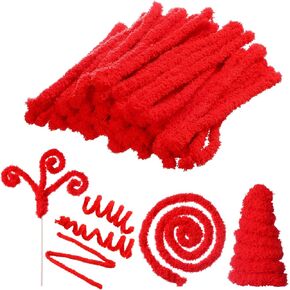 Sonwyoung 24 Pcs 39.37 Inches Jumbo Pipe Cleaners Bulk Coral Fleece Fur Thick Pipe Cleaners Chenille Stems Craft Supplies Easter St. Patrick's Day Gifts DIY Projects(Green, White, Orange)