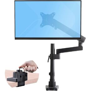 StarTech.com Desk Mount Dual Monitor Arm - Full Motion Monitor Mount for VESA Displays up to 32" (17.6lb/8kg) - Vertical Stackable Arms - Height Adjustable/Articulating - Clamp/Grommet (ARMDUALPIVOT)