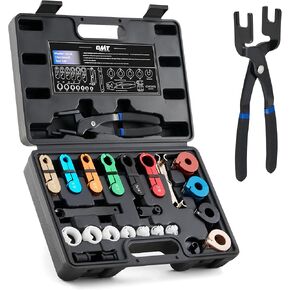 Orion Motor Tech 26pc Fuel Line Disconnect Tool Set, Master Quick Disconnect Tool Kit with Fuel and AC Disconnect Pliers, Fuel Line Removal Tool Set for AC Fuel & Transmission Systems, Black