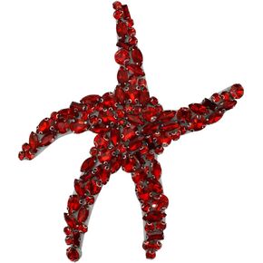 Beaded Appliqué Rhinestone Starfish Patches Handmade Crystal Sea Star Applique Sew on Patches Sewing for DIY Applique Clothing Decor 1 Piece (G)