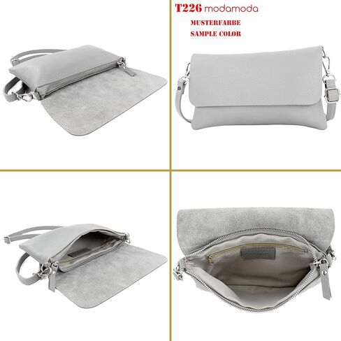 T226 - Italian leather clutch shoulder bag small in Saudi Arabia