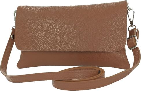 T226 - Italian leather clutch shoulder bag small in Saudi Arabia