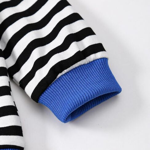 Toddler Girl Sweatshirt Long Sleeve Striped Pullover Top Fall Winter Outfits 1-5T in Saudi Arabia