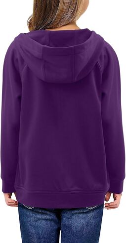 Yoklass Girls Zip Up Hoodie Sweatshirts Casual Long Sleeve Lightweight Jacket with Pocket in Saudi Arabia