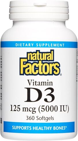 Natural Factors Vitamin D3 5000 IU 240/SG (Multi-Pack) in Saudi Arabia