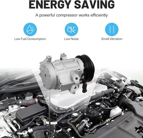 ضاغط تكييف هواء جديد مع قابض لسيارة Ford Expedition Lobo F150 2007-2014، F250 F350 F450 F550 Super Duty 2006-2010، Lincoln Navigator 2007-2014 5.4L 6.2L 6.4L 6.8L in Saudi Arabia