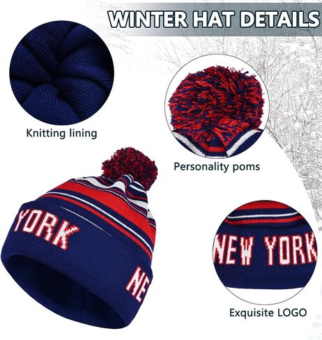 Vintage Classic Skull Cap Beanie Hat Cuffed Winter Hat Knit Comes with Warm Gloves Scarf Gifts for Men Women Fans in Saudi Arabia
