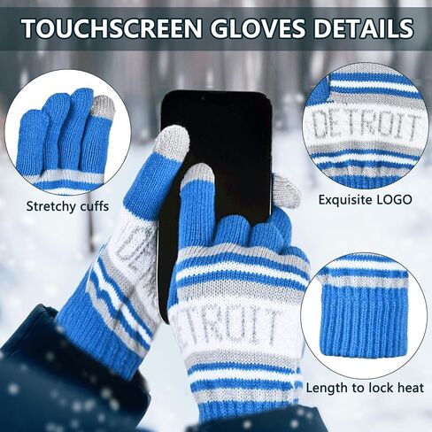 Vintage Classic Skull Cap Beanie Hat Cuffed Winter Hat Knit Comes with Warm Gloves Scarf Gifts for Men Women Fans in Saudi Arabia