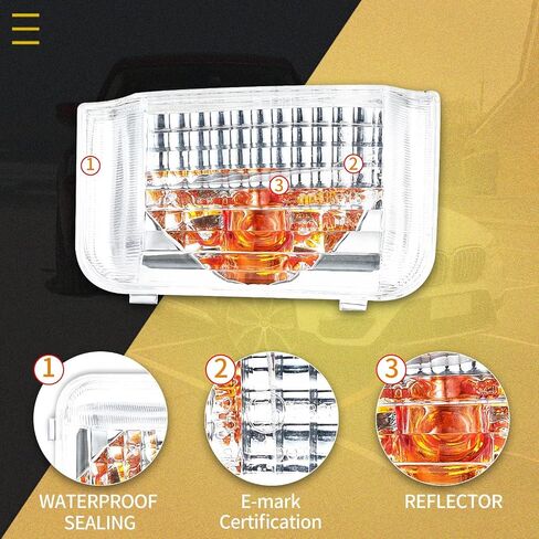 WESIGAO Blinker Turn Signal Light for Dodge Ram ProMaster 1500 2500 3500 [2014 2015 2016 2017 2018 2019 2020 2021] Mirror Indicator Light, NO Bulbs (OE Pair) in Saudi Arabia