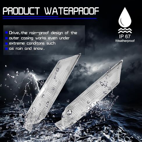 ل 2004 2005 2006 2007 2008 مازدا RX-8 RX8 المصد الأمامي مصابيح العلامات الجانبية المدخن عدسة العنبر LED F151-51-120E ، F151-51-130E in Kuwait