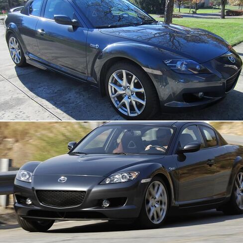 ل 2004 2005 2006 2007 2008 مازدا RX-8 RX8 المصد الأمامي مصابيح العلامات الجانبية المدخن عدسة العنبر LED F151-51-120E ، F151-51-130E in Kuwait