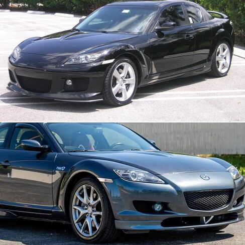 ل 2004 2005 2006 2007 2008 مازدا RX-8 RX8 المصد الأمامي مصابيح العلامات الجانبية المدخن عدسة العنبر LED F151-51-120E ، F151-51-130E in Kuwait