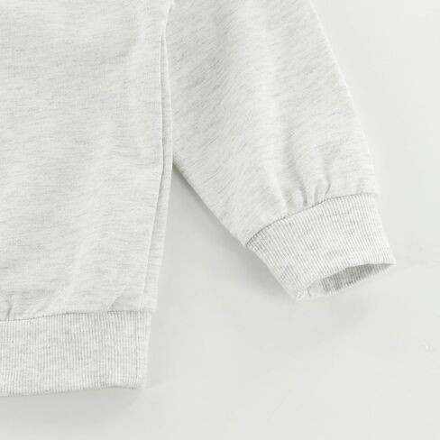Toddler Boy or Girl Outfits Long Sleeve Plain Crewneck Sweatshirt and Jogger Pants Set for Kids 12 M- 13 Years in Kuwait