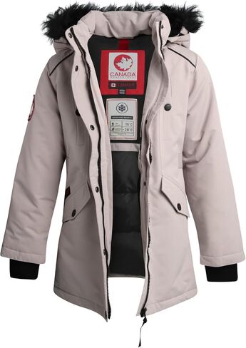 CANADA WEATHER GEAR Girls' Winter Jacket - Stadium Expedition Parka Coat, Fur Trim Hood in Saudi Arabia