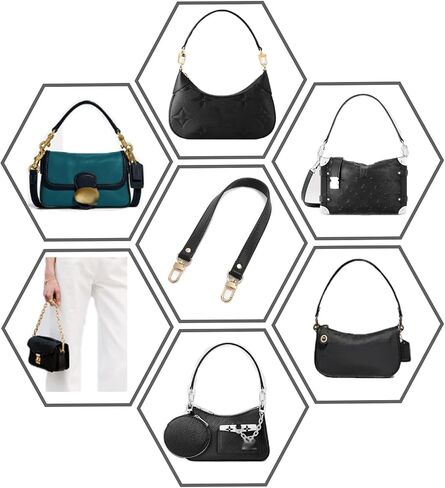 Full Grain Leather Replacement Strap Shoulder Bag Purse,Hand strap Width 0.7 inch，length25.59" (65cm) in Kuwait