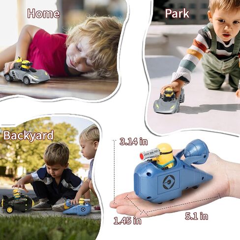 YOLOPARK Minions Despicable Me 4 Toys, Minion Stuart Racer Toy Cars Gifts for Toddler Boys and Girls Age 3 4 5 6 7 8 Year 0ld, Friction Powered Cars Pull Back Minions Action Figure Party Favors in Saudi Arabia
