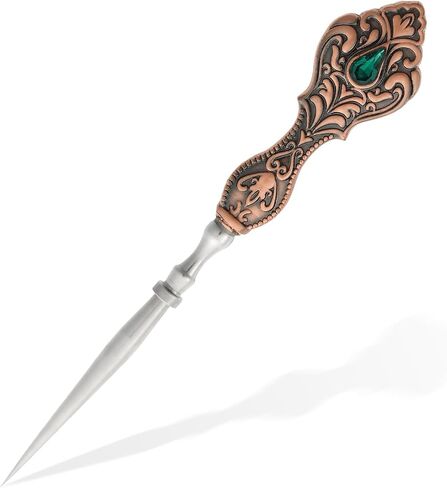 Vintage Embroidery Awl, Sewing Awl European Handle Scratch Awl for Leather Punch Stitching DIY Craft (Silver) in Saudi Arabia