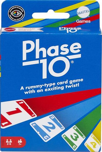 Mattel Games Phase 10 Card Game with 108 Cards, Great Game for Kids, Family or Adult Game Night, Ages 7 Years and Older in Saudi Arabia