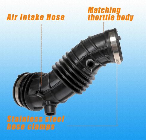 خرطوم دخول الهواء خرطوم أنبوب مجاري الهواء النقي متوافق مع Honda Accord 2008-2012 L4 2.4L أنبوب مرشح السحب يستبدل 17228-R40-A00 696-052 حذاء أنبوب مجاري الهواء in Saudi Arabia