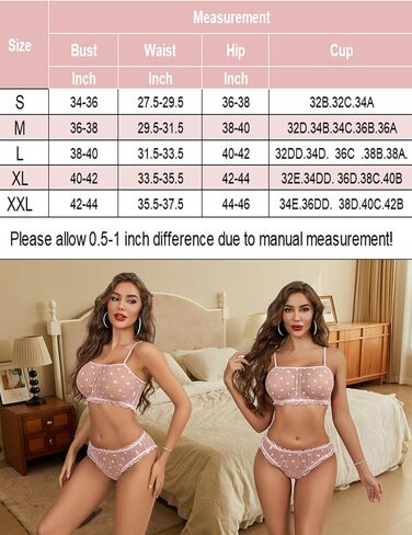 Avidlove Bra and Panty Set Sexy Lingerie for Women Mesh Babydoll Chemise 2 Piece Set in Saudi Arabia