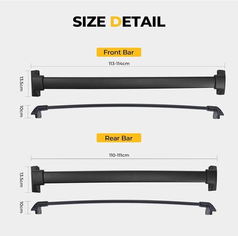 BougeRV قضبان متقاطعة لسقف السقف متوافقة مع Honda CR-V وCRV Hybrid 2023 2024 2025 مع قضبان جانبية، رف أمتعة من الألومنيوم عالي التحمل للسيارة مضاد للصدأ لحامل البضائع ودراجة كاياك للتزلج in Kuwait