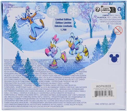 Loungefly Disney Mickey and Friends Winter Wonderland Sliding 3" Collector Box Pin in Saudi Arabia