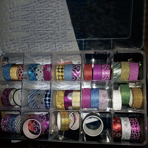 صندوق منظم بلاستيكي كبير مكون من 24 شبكة وفواصل قابلة للتعديل، صندوق تخزين شفاف للمجوهرات والحرف اليدوية الفنية وأدوات الصيد والخرز والأجزاء الصغيرة in Kuwait