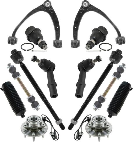 TRQ Front Steering Suspension Kit Compatible with 07-14 Cadillac Chevrolet GMC in Saudi Arabia