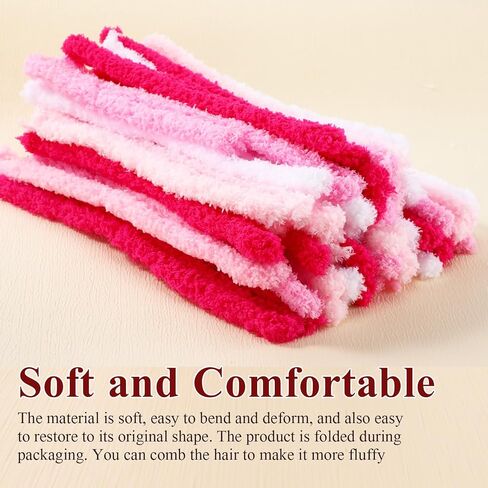 Sonwyoung 24 Pcs 39.37 Inches Jumbo Pipe Cleaners Bulk Coral Fleece Fur Thick Pipe Cleaners Chenille Stems Craft Supplies Easter St. Patrick's Day Gifts DIY Projects(Green, White, Orange) in Saudi Arabia